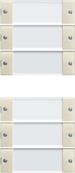 Gira Wippenset 6f (3+3) BSF System 55 Klar/Cremewei§ 213601