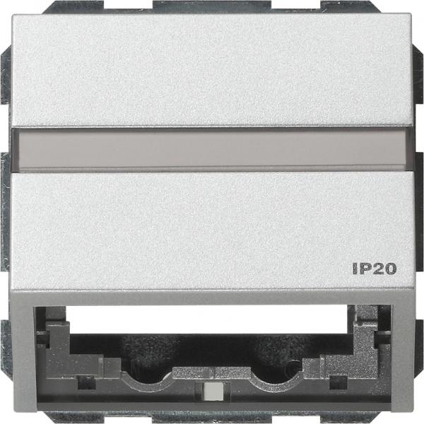 Gira Datenhaube Tragring + BSF Gira TX_44 F Alu 087065