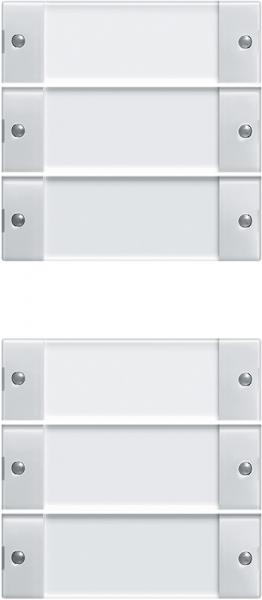 Gira Wippenset 6f (3+3) BSF System 55 Klar/Reinwei§ 213603