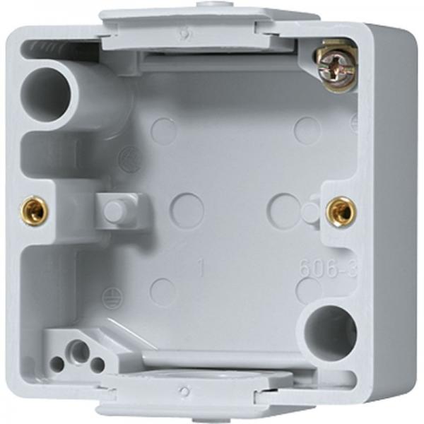 Jung Montagegeh_use 1-fach, senkrechte und waagerechte Montage, Thermoplast, grau 600