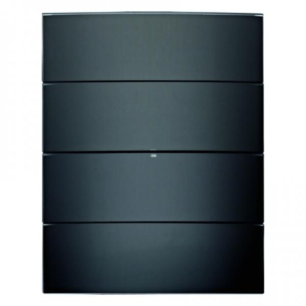 Berker Lichtszenentastsensor 8fach Komfort B.IQ Glas, schwarz 75168692