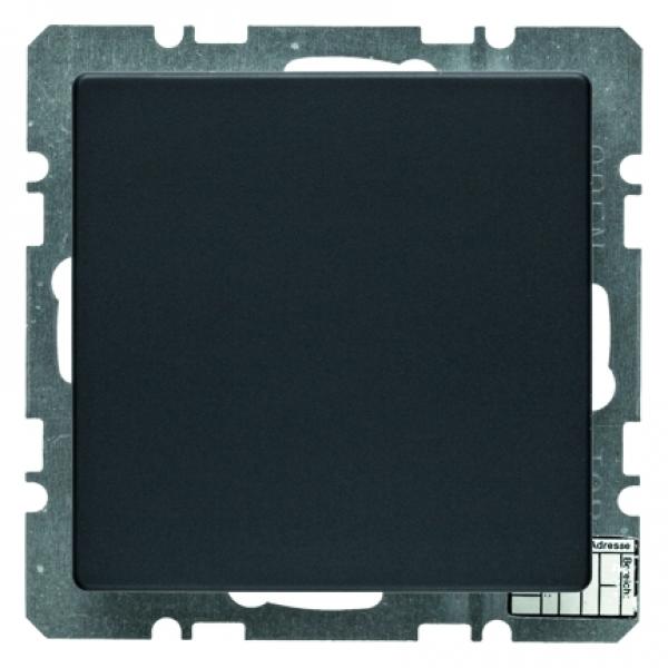 Berker Objekt-Temperaturregler mit Tasterschnittstelle Berker Q.1/Q.3 anthrazit, samt 75441226