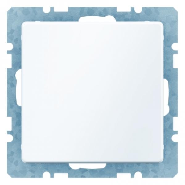 Berker Objekt-Temperaturregler mit Tasterschnittstelle Berker Q.1/Q.3 polarweiß, samt 75441229