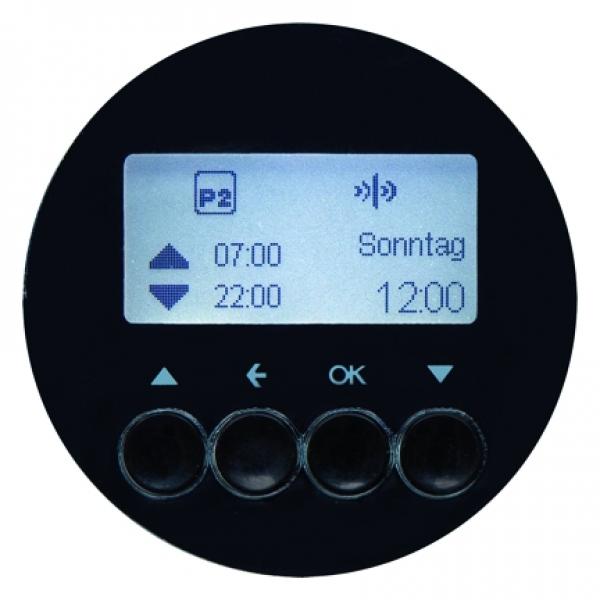 Berker KNX-Funk Jalousie-Schaltuhr quicklink Berker R.1/R.3 schwarz, gl_nzend 85745131