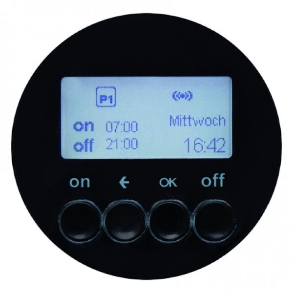 Berker KNX-Funk Zeitschaltuhr quicklink Berker R.1/R.3 schwarz, gl_nzend 85745231