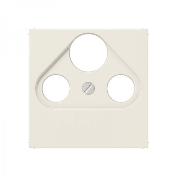 Jung Abdeckung für Universal-Sat/BK-Dosen, Thermoplast, Serie AS, weiß A561BFPLSAT