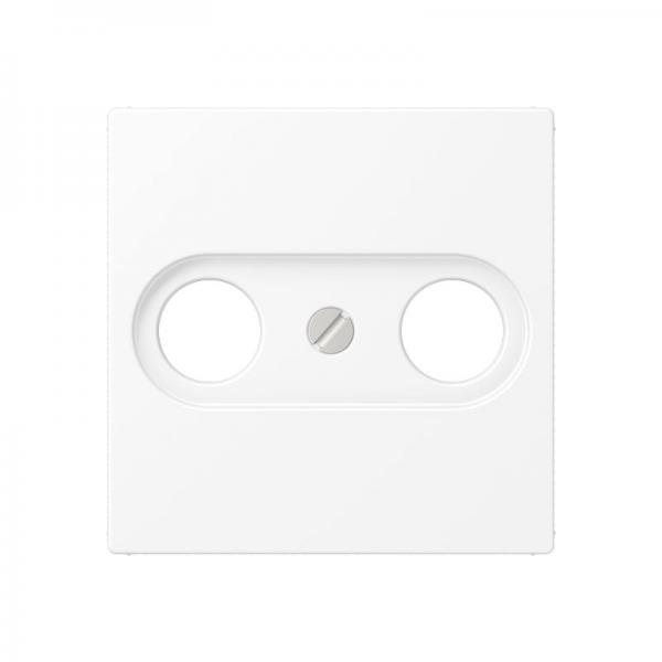 Jung Abdeckung für Antennendosen, Thermoplast lackiert, Serie A, schneeweiß matt A561BFPLTVWWM