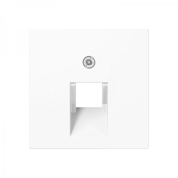 Jung Abdeckung für IAE/UAE-Anschlussdosen 1 x 8-polig, Thermoplast lackiert, Serie A, graphitschwarz matt A569-1BFPLUASWM