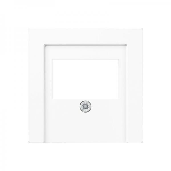 Jung Abdeckung für TAE-Anschlussdosen, Thermoplast lackiert, Serie A, schneeweiß matt A569BFPLTWWM