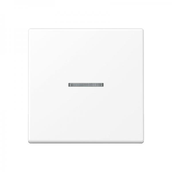 Jung Wippe 1fach mit Lichtleiter, Duroplast lackiert, Serie A, schneeweiß matt A590KO5WWM
