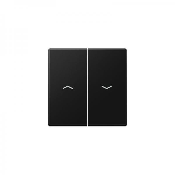 Jung Wippe 2fach, Symbol Pfeil, Duroplast lackiert, Serie A, graphitschwarz matt A595PSWM