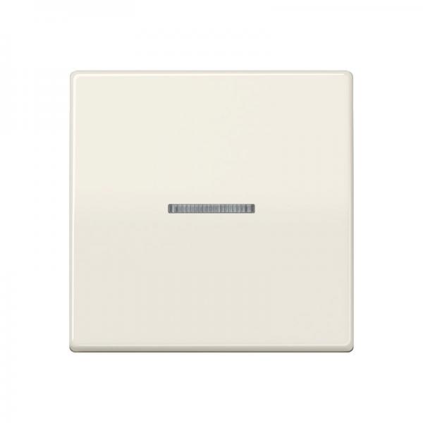 Jung Wippe 1fach mit Lichtleiter, Duroplast antibakteriell, Serie AS, weiß ABAS591KO5