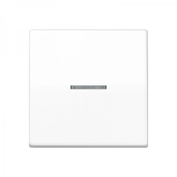 Jung Wippe 1fach mit Lichtleiter, Duroplast antibakteriell, Serie AS, alpinweiß ABAS591KO5WW