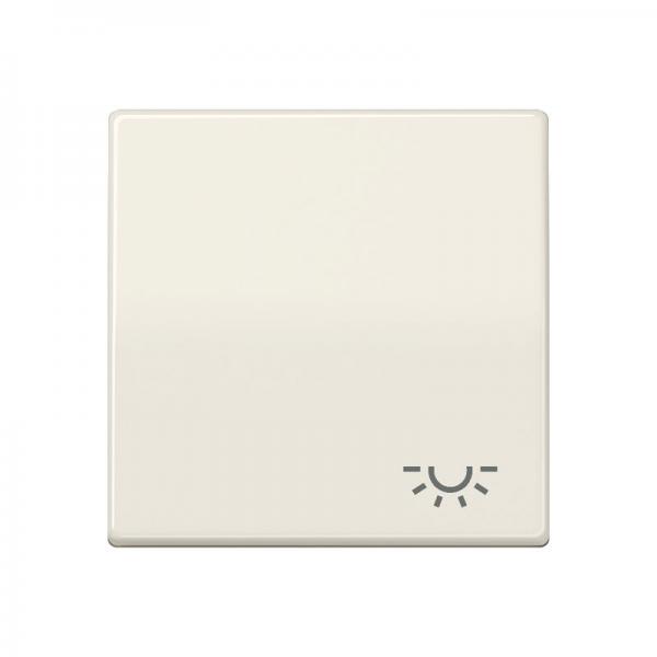 Jung Wippe 1fach, Symbol Licht, Duroplast antibakteriell, Serie AS, weiß ABAS591L