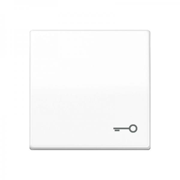 Jung Wippe 1fach, Symbol Tür, Duroplast antibakteriell, Serie AS, alpinweiß ABAS591TWW