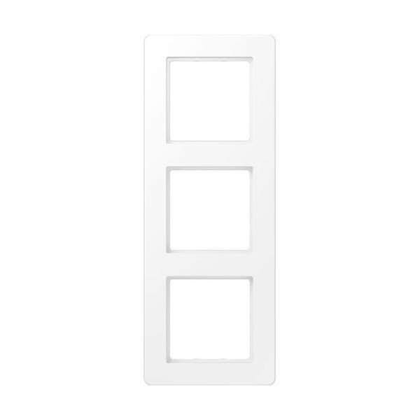 Jung Rahmen 3-fach, senkrechte und waagerechte Montage, Thermoplast lackiert, A flow, schneeweiß matt AF583BFWWM