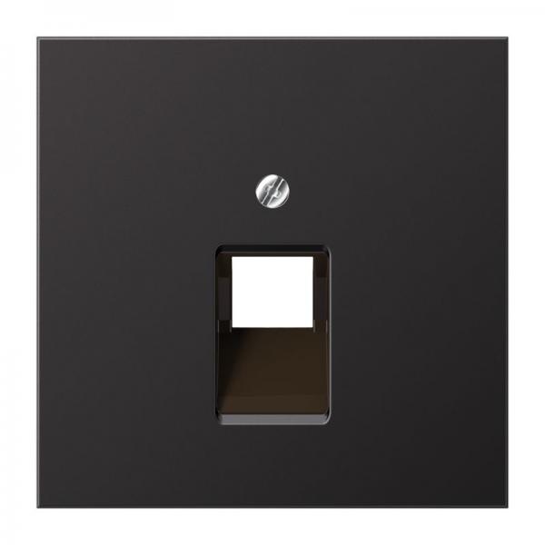 Jung Abdeckung für IAE/UAE-Anschlussdosen 1 x 8-polig, Aluminium lackiert, Serie LS, dark (lackiertes Aluminium) AL2969-1UAD