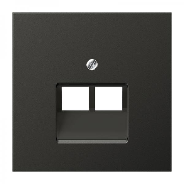 Jung LS990 UAE/ISDN Abdeckung 2fach Anthrazit AL2969-2UAAN