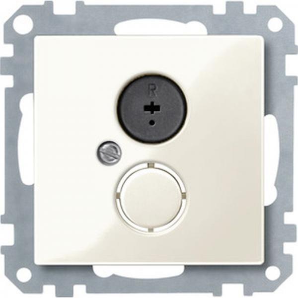 Merten Lautsprecher-Steckdosen-Einsatz, wei§ gl_nzend, System M 296944