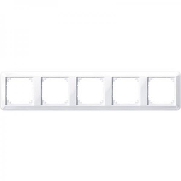 Merten ATELIER-M-Rahmen, 5fach, aktivwei§ gl_nzend 388525