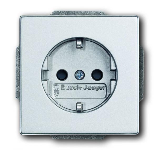 B+J future® linear,Steckdosen-Einsatz, alusilber 20 EUC-83
