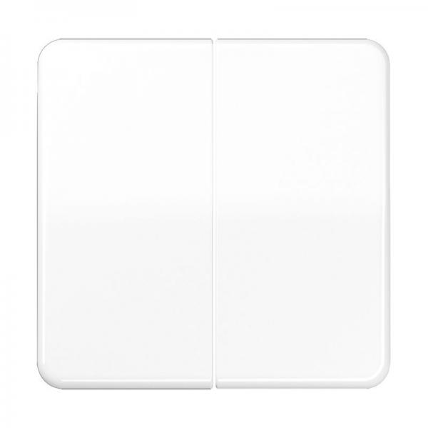 Jung CD500 Steuertaste 2fach Standard, Duroplast, Serie CD, alpinweiß CD1702WW