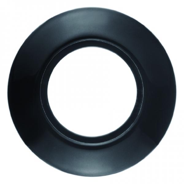 Berker Serie 1930 Porzellanrahmen 1fach "by Rosenthal" schwarz, glänzend 138165