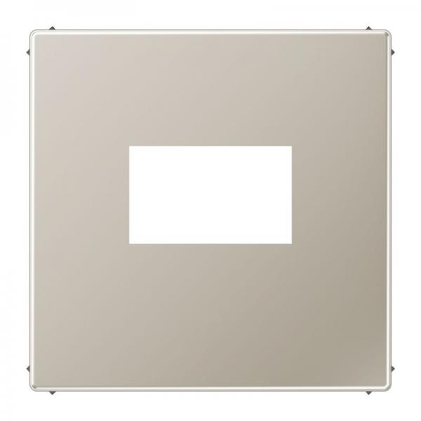 Jung Abdeckung für USB-Ladegerät, (gerastet), Serie LS, Edelstahl ES1969USB