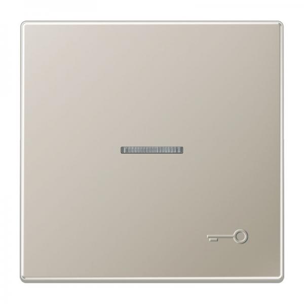 Jung Wippe 1fach mit Lichtleiter, mit abtastbarem Symbol "Tür", Serie LS, Edelstahl ES2990KO5TP