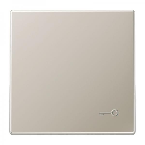 Jung Wippe 1fach, mit abtastbarem Symbol "Tür", Serie LS, Edelstahl ES2990TP