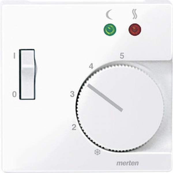 Merten System M Thermostat Abdeckung aktivwei§ gl_nzend 534925
