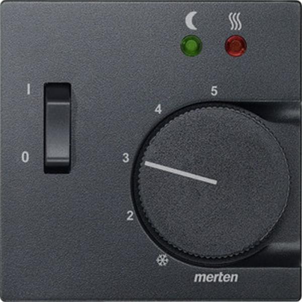 Merten System M Thermostat Abdeckung anthrazit 535814