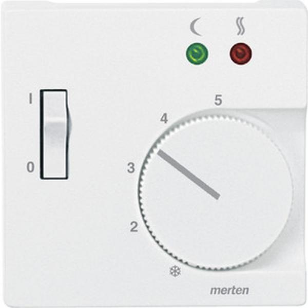 Merten System M Thermostat Abdeckung polarwei§ matt 535819