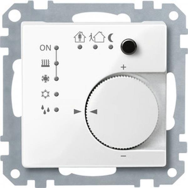 Merten KNX RTR UP/PI m. Tasterschnittstelle 4fach, polarwei§ gl_nzend, System M 616719