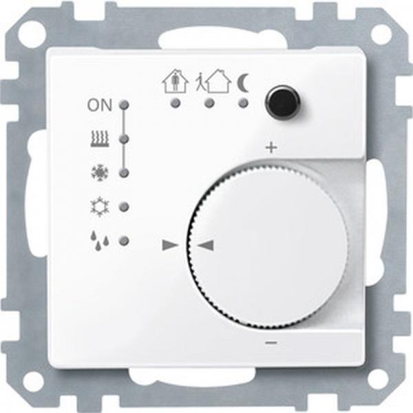 Merten KNX RTR UP/PI m. Tasterschnittstelle 4fach, aktivwei§ gl_nzend, System M 616725