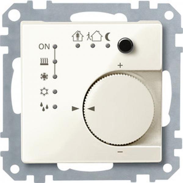 Merten KNX RTR UP/PI m. Tasterschnittstelle 4fach, wei§ gl_nzend, System M 616744