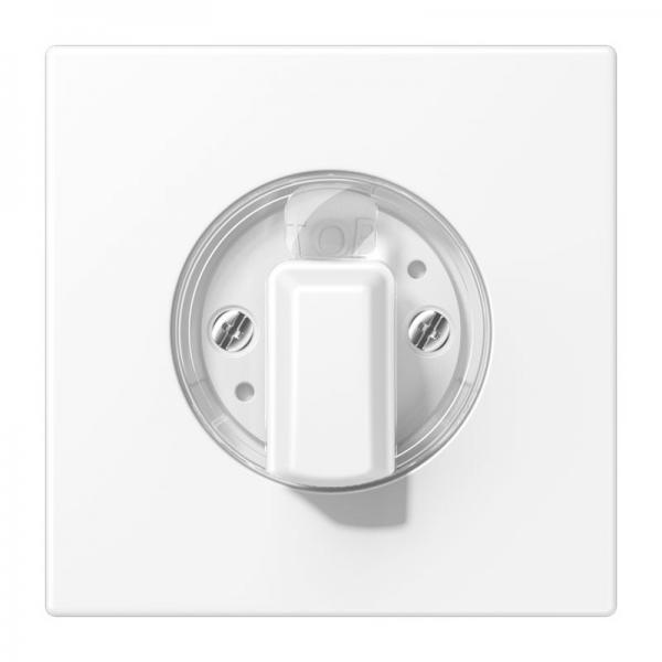 Jung Abdeckung für Drehschalter, Duroplast lackiert, Serie LS, schneeweiß matt LS1941WWM