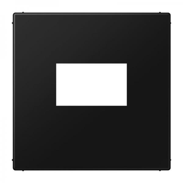 Jung Abdeckung für USB-Ladegerät, (gerastet), Serie LS, graphitschwarz matt LS1969USBSWM