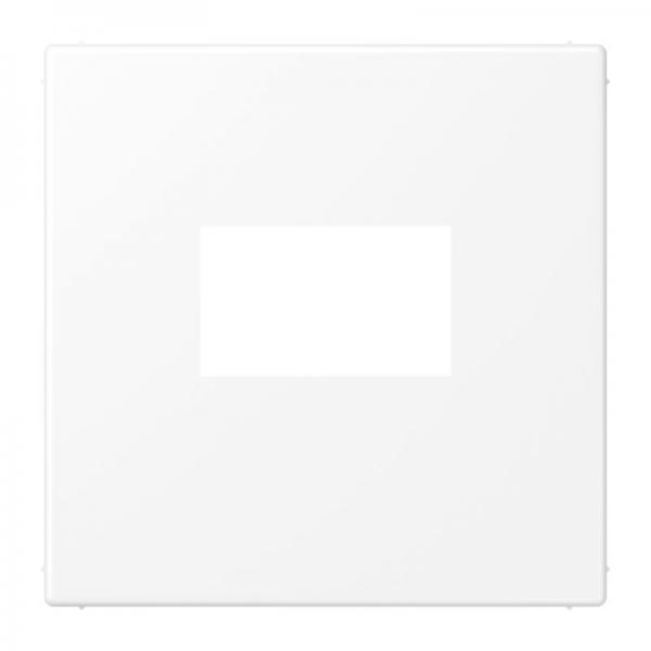 Jung Abdeckung für USB-Ladegerät, (gerastet), Serie LS, schneeweiß matt LS1969USBWWM