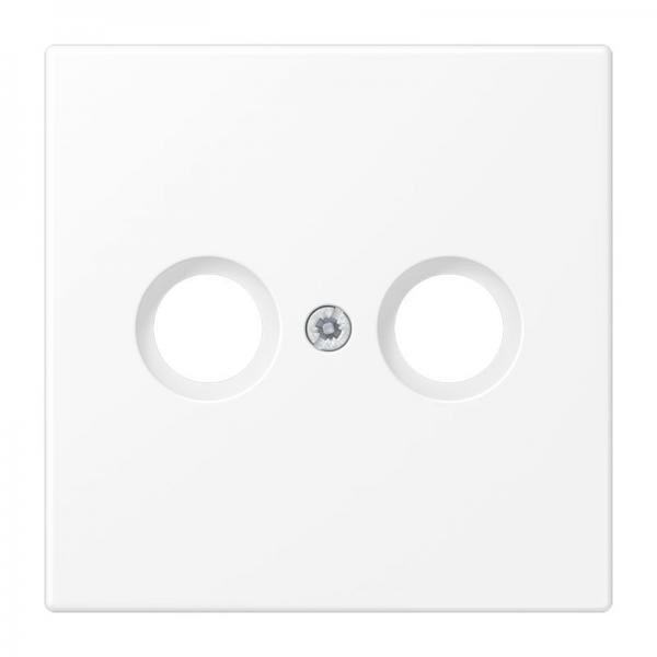 Jung Abdeckung für Antennendosen, Thermoplast lackiert, Serie LS, schneeweiß matt LS990TVWWM