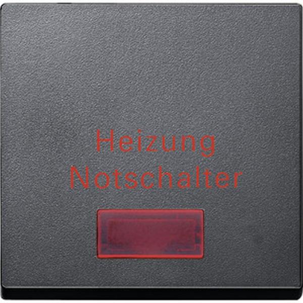 Merten System M Kontroll Wippe fŸr Heizungs-Notschalter anthrazit MEG3327-0414