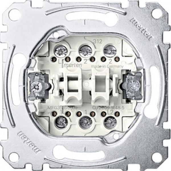 Merten Doppelwechselschalter-Einsatz 16A MEG3526-0000