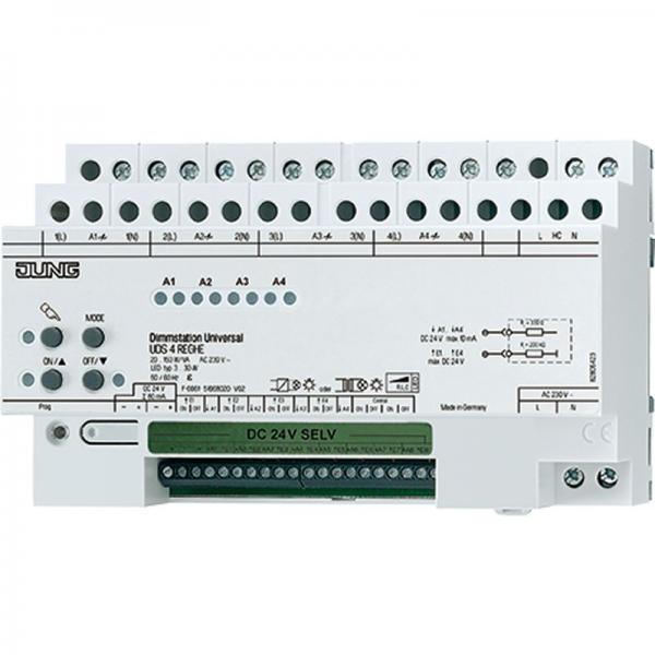 Jung LED-Universal-Dimmstation 4fach UDS4REGHE