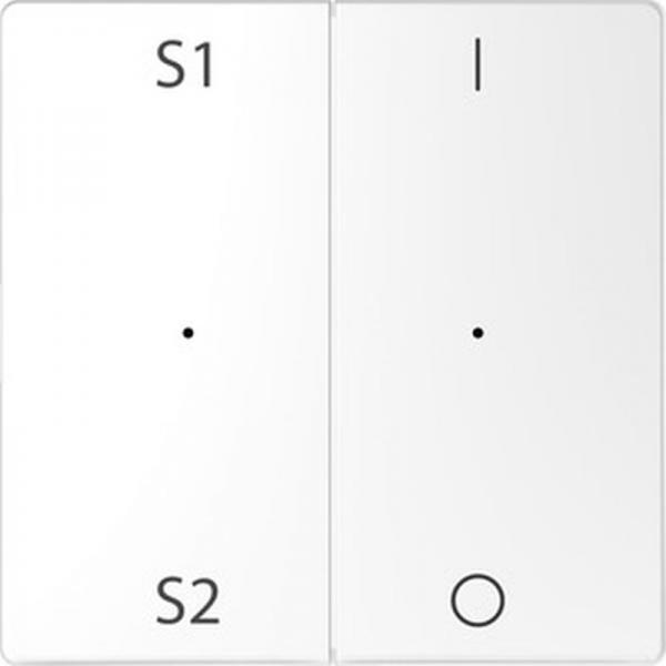 Merten Wippen fŸr Taster-Modul 2fach (Szene1/2, 1/0), Lotoswei§, System Design MEG5228-6035