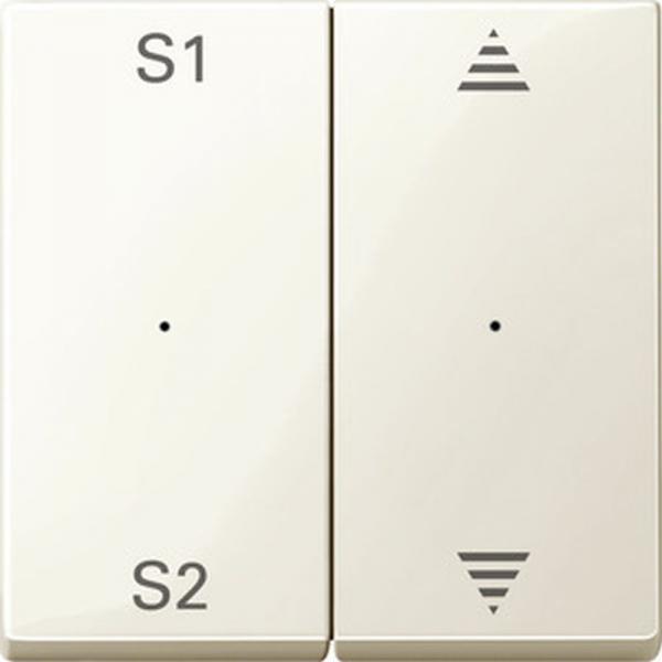 Merten Wippen fŸr Taster-Modul 2fach (Szene1/2, Auf/Ab), wei§ gl_nzend, System M MEG5227-0344