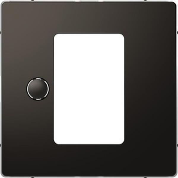 Merten Zentralplatte für Universal Temperaturregler-Einsatz mit Touch-Display Anthrazit, System Design MEG5775-6034