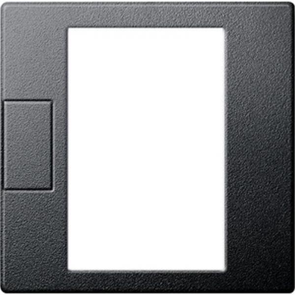Merten Zentralplatte für Universal Temperaturregler-Einsatz mit Touch-Display anthrazit, System M MEG5775-0414