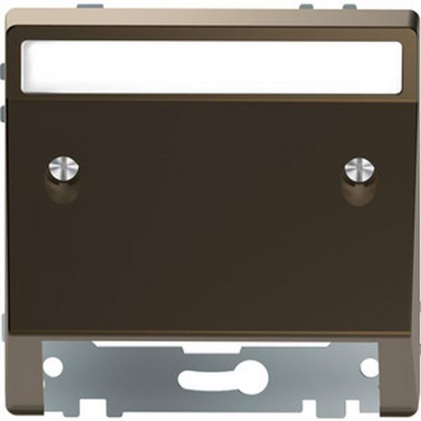 Merten Schr_gauslass mit Schriftfeld, Moccametallic, System Design MEG4540-6052