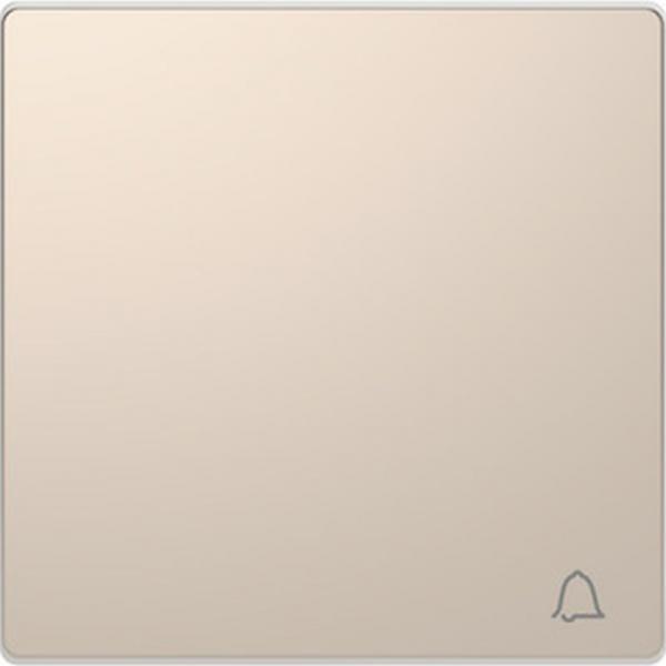 Merten Wippe mit Kennzeichnung Klingel, Champagnermetallic, System Design MEG3305-6051