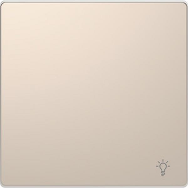Merten Wippe mit Kennzeichnung Licht, Champagnermetallic, System Design MEG3302-6051